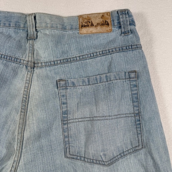 Dodeca Jeans Mens 40x32 Blue Wide Leg High Rise Light Wash - Picture 10 of 11